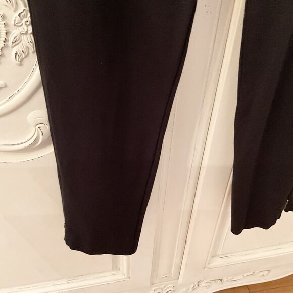 Talbots Pants Women's 1X Black Ankle Ponte Pull On Side Zip - Picture 5 of 15